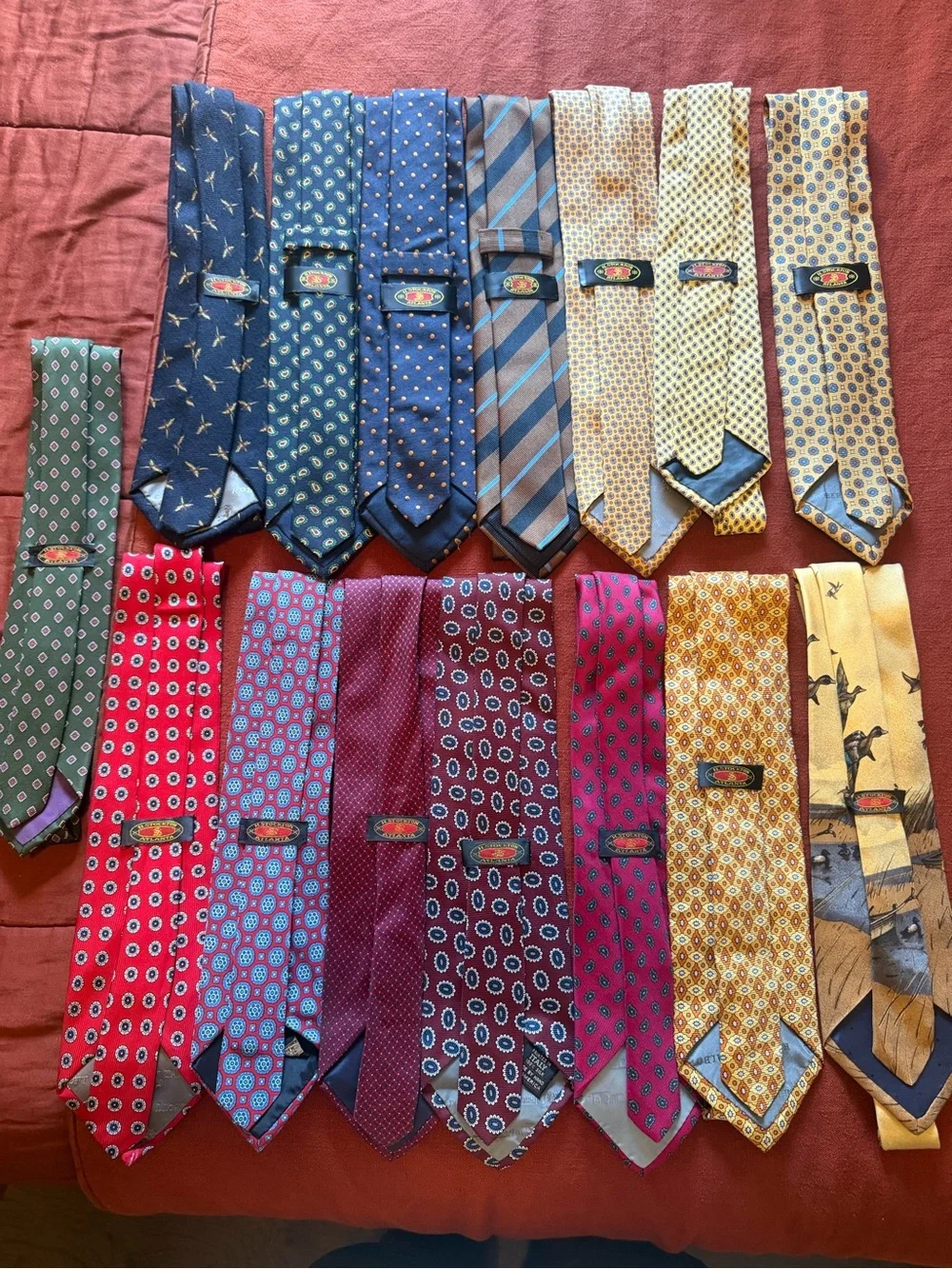 Lot of 15 H. Stockton Men's Neck Ties